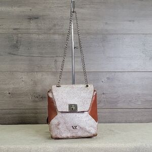 Womens Velez Brown Convertible Backpack Shoulder Bag Tote Purse